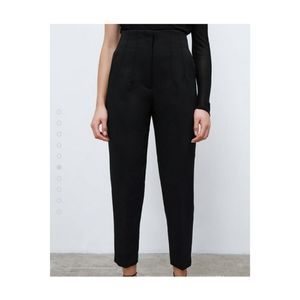 Zara High-Waisted Pant Sz M Black